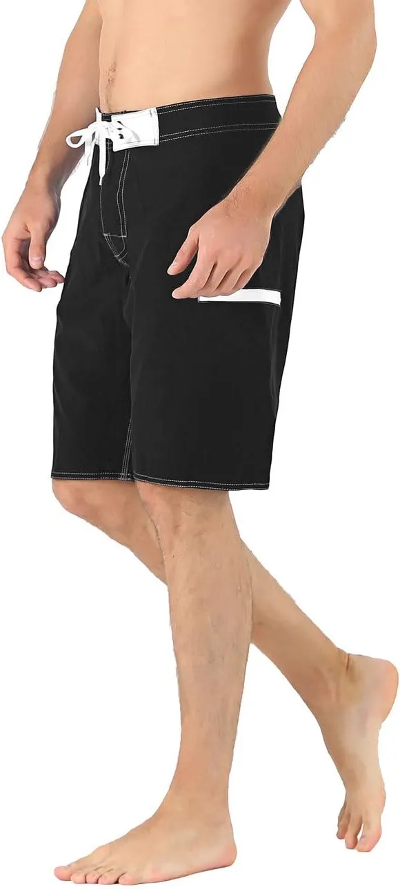 unitop Men's Bathing Board Trunks Beach Shorts Holiday Hawaiian Colorful Striped