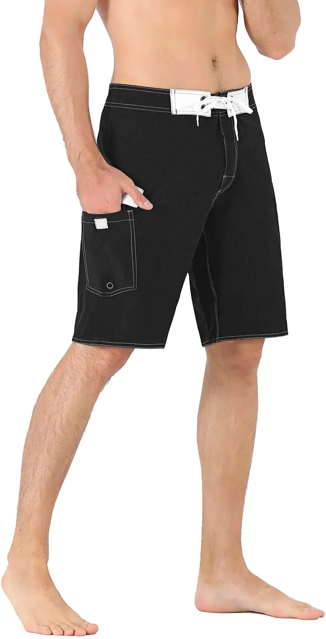 unitop Men's Bathing Board Trunks Beach Shorts Holiday Hawaiian Colorful Striped