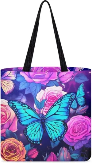 Upetstory Canvas Tote Bag Reusable Grocery Shopping Cloth Bags