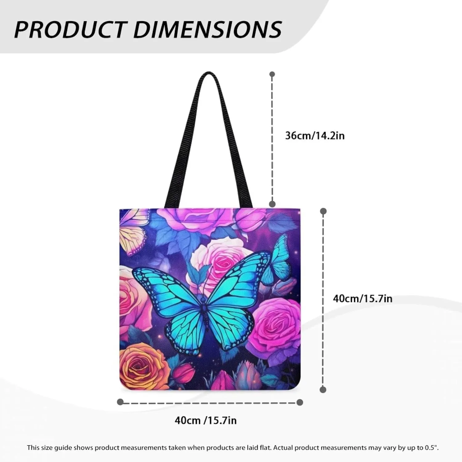 Upetstory Canvas Tote Bag Reusable Grocery Shopping Cloth Bags