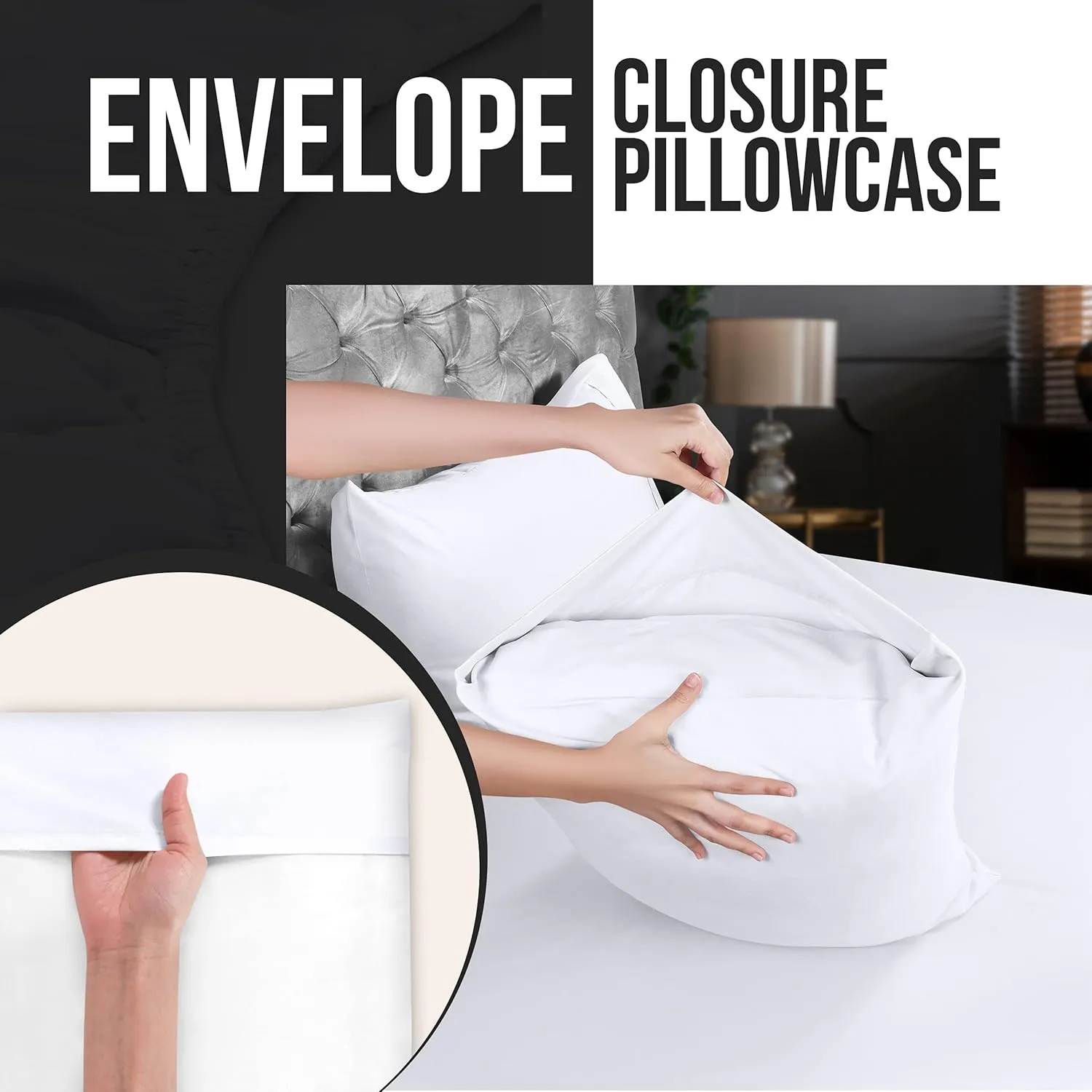 Utopia Bedding Queen Pillow Cases - Pack of 12 - Envelope Closure - Soft Brushed Microfiber Fabric - Shrinkage and Fade Resistant Pillow Covers Queen Size 20 X 30 Inches (White)