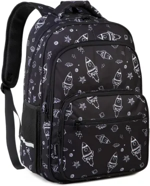 VASCHY Kids Backpack for Elementary School, Boys Large Bookbags School Bags for Primary School Students Travel Space