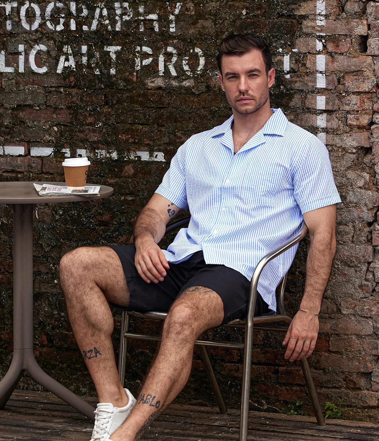 VATPAVE Mens Striped Summer Shirt Casual Button Down Short Sleeve Beach Shirts Cotton Linen Shirts for Men