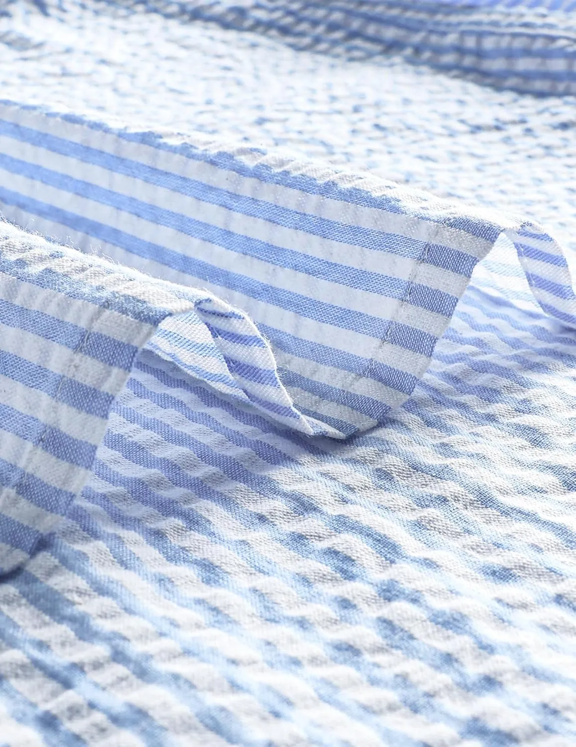 VATPAVE Mens Striped Summer Shirt Casual Button Down Short Sleeve Beach Shirts Cotton Linen Shirts for Men