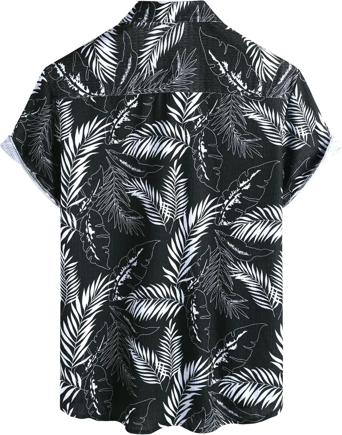 VATPAVE Mens Summer Striped Shirts Button Down Short Sleeve Vintage Beach Hawaiian Shirts with Pocket