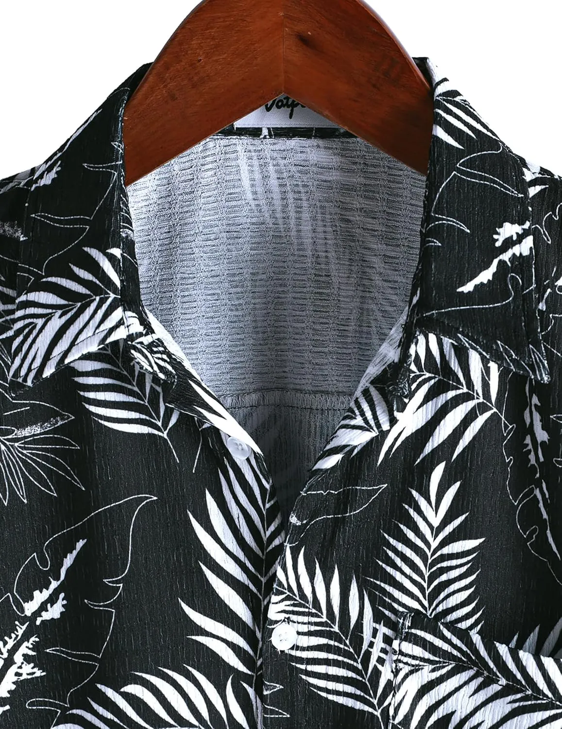 VATPAVE Mens Summer Striped Shirts Button Down Short Sleeve Vintage Beach Hawaiian Shirts with Pocket