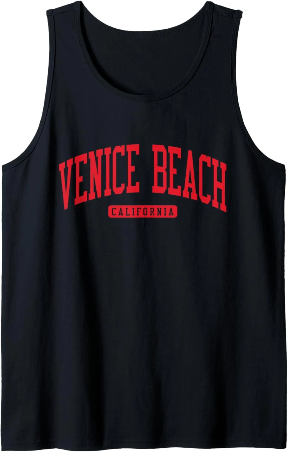 Venice Beach California CA College University Style Red Tank Top