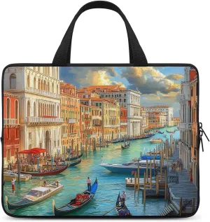 Venice Grand Canal Funny Laptop Bag Sleeve Portable Computer Carrying Case Cover Unisex 17inch