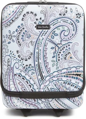 Vera Bradley women's Hardside Underseat Rolling Suitcase Luggage, Soft Sky Paisley, One Size