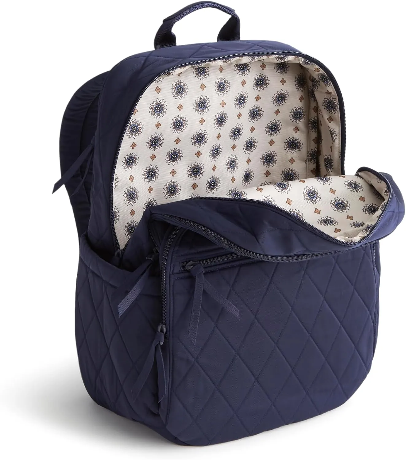 Vera Bradley Women's Performance Twill Large Bancroft Backpack, Peacoat, One Size