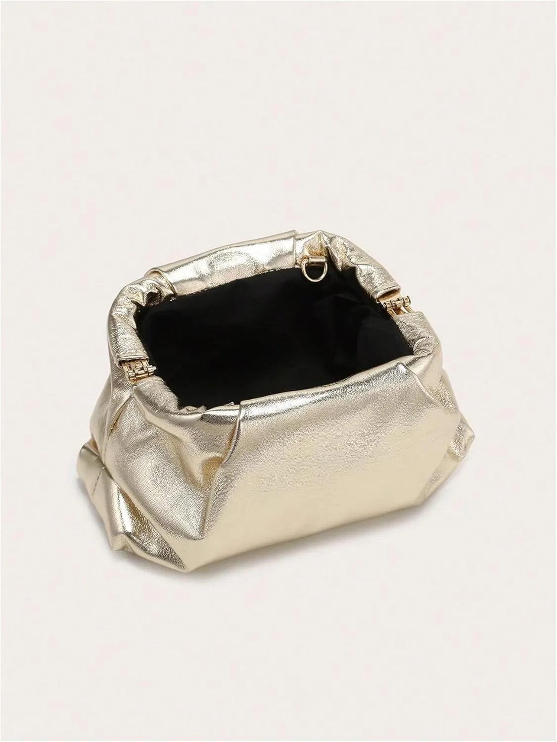 Verdusa Women's Straw Woven Clutch Handbags Striped Dumpling Clutch Purses