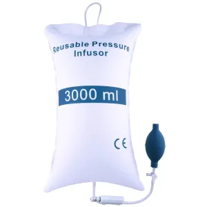 Veterinary Pressure Infusion Cuff 3000 ml with Piston Gauge Reusable for Animals