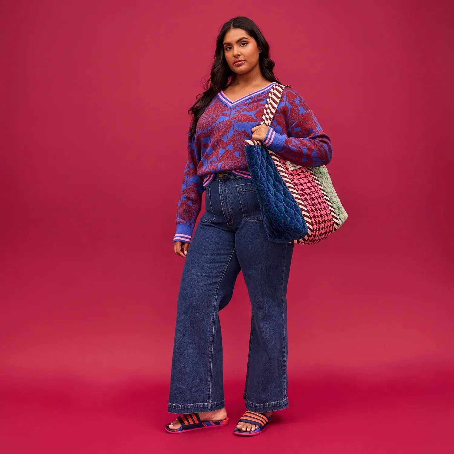 Vinita Velvet Tote