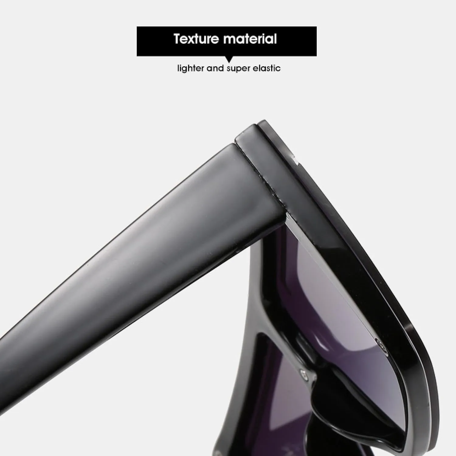 Vintage One Piece Sunglasses Woman Man Fashion Luxury Big Frame Eyeglasses Summer Traveling Uv400