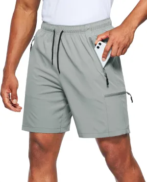 Viodia Men's Hiking Cargo Shorts Stretch Quick Dry Lightweight Shorts for Men Fishing Athletic Shorts with Pockets