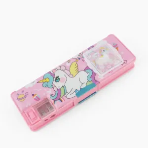 Vivin Unicorn Themed Pencil Case with Inbuilt Calculator