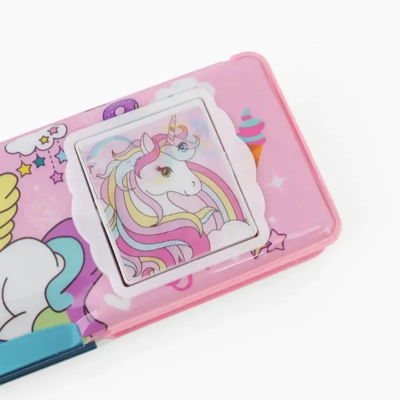 Vivin Unicorn Themed Pencil Case with Inbuilt Calculator