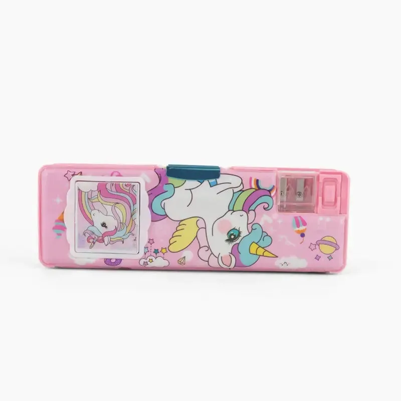 Vivin Unicorn Themed Pencil Case with Inbuilt Calculator