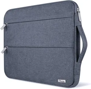 Voova 13 13.6 Inch Laptop Sleeve Case Compatible with MacBook Air/MacBook Pro 13 M2/M1,13.5 Surface Laptop 5/4, Surface Pro X / 9/8, iPad Pro 12.9,Waterproof Computer Bag Cover with Handle,Dark Grey