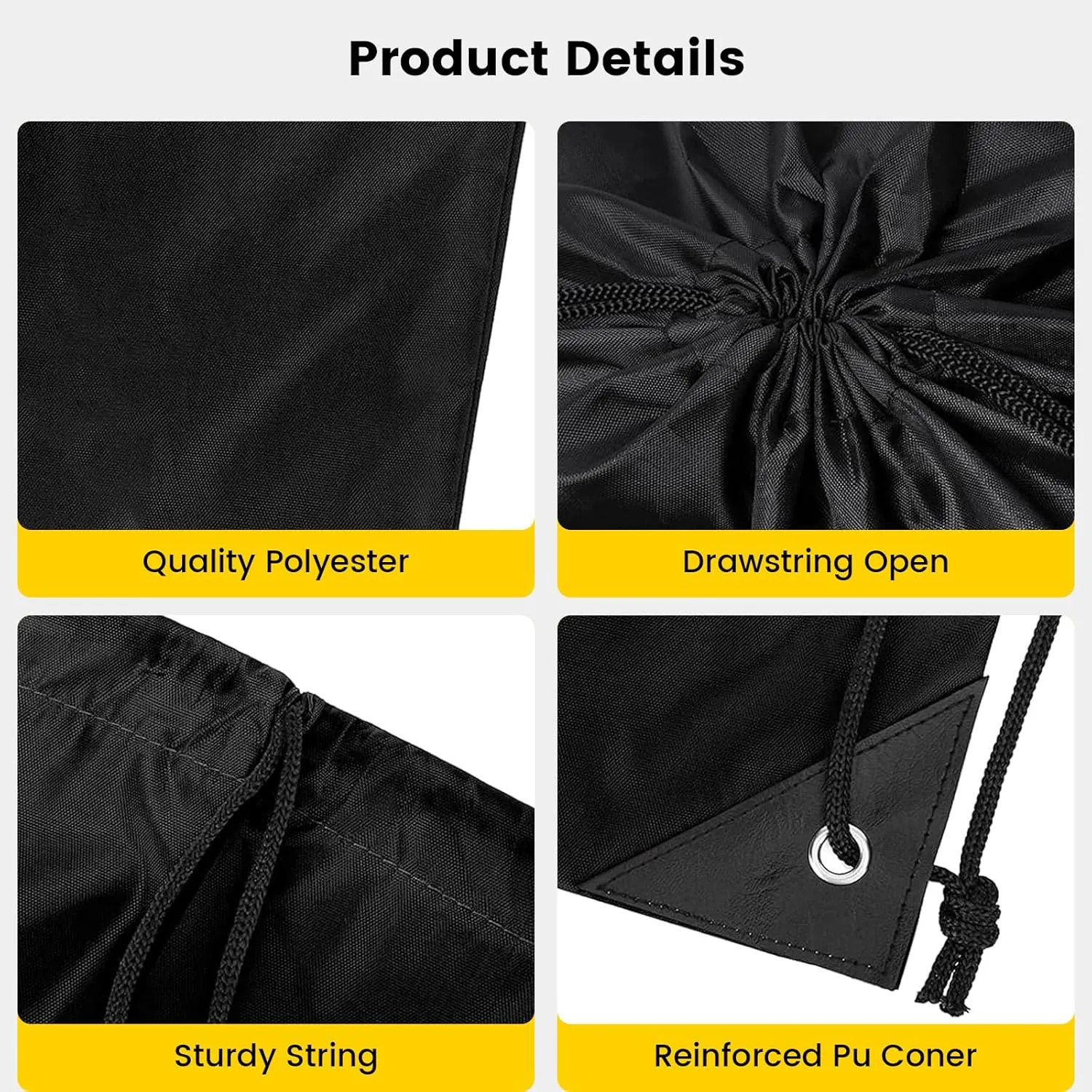 Vorspack Drawstring Backpack 100 Pieces for Party Gym Sport Trip