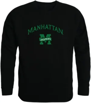 W Republic Manhattan College Jaspers Campus Crewneck Sweatshirt Black Large