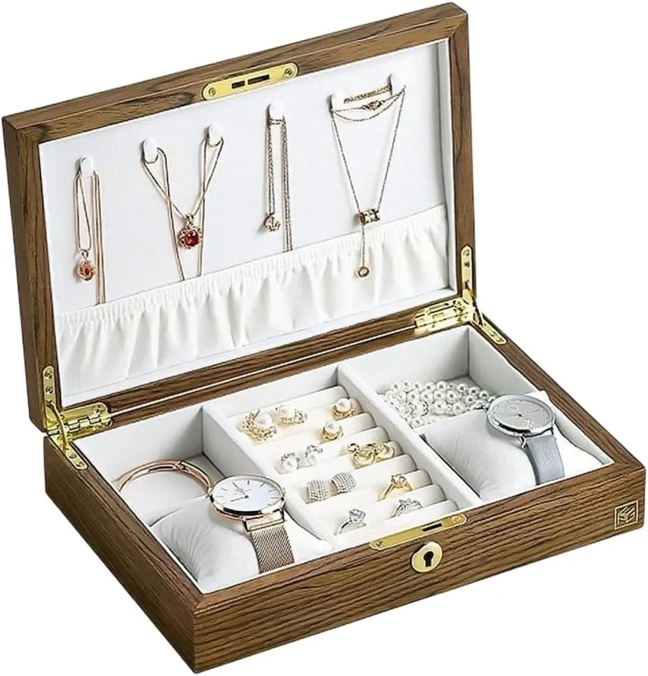 Watch Case Watch Storage Vintage Watch Box With Lock Jewelry Box Wooden Watch Storage Box Solid Wood Jewelry Box Watch Box