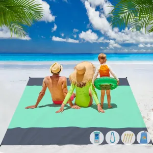 Waterproof Sand Mat Beach Blanket Sandproof Compact Beach Hiking Seamless delivery 9×10 Lightweight Blanket for Camping Oversized Energy-efficient Aroveea Adult Travel Free 1-8 Picnic Durable