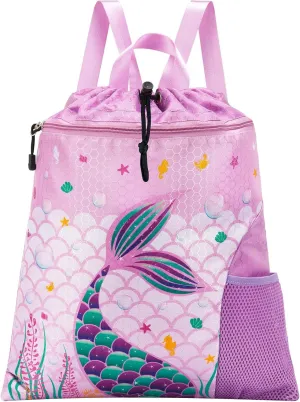 WAWSAM Waterproof Gym Drawstring Bag - Versatile 15x17 Sports Backpack