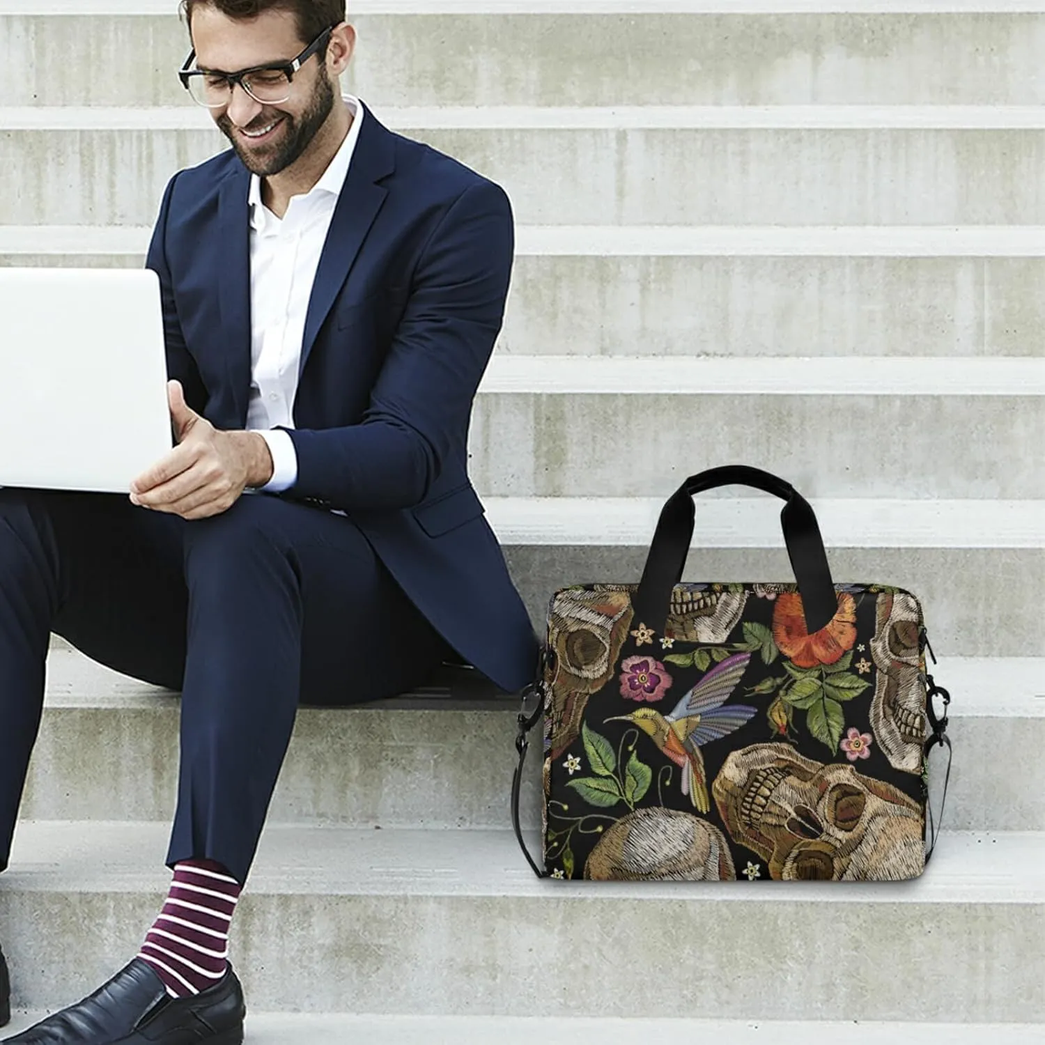 WIHVE Unisex Laptop Shoulder Case 15 14 13inch Laptop Shoulder Bag for Women Men
