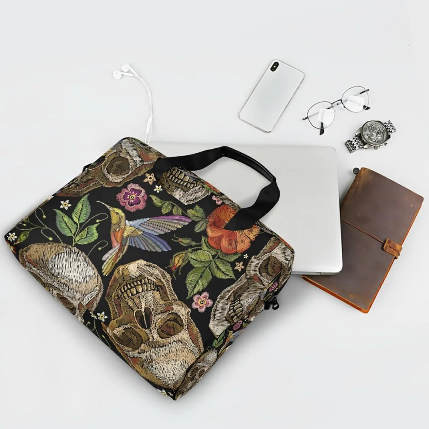 WIHVE Unisex Laptop Shoulder Case 15 14 13inch Laptop Shoulder Bag for Women Men