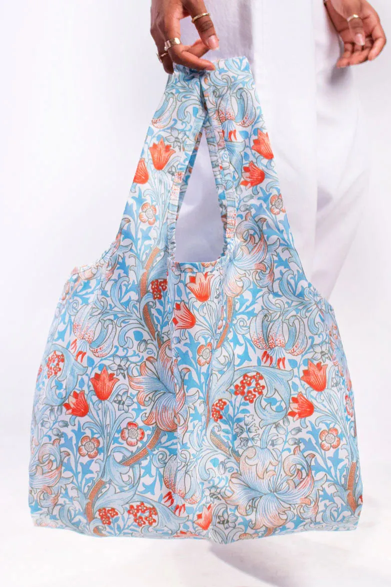 William Morris Golden Lily Medium Recycled Reusable Shopping Bag