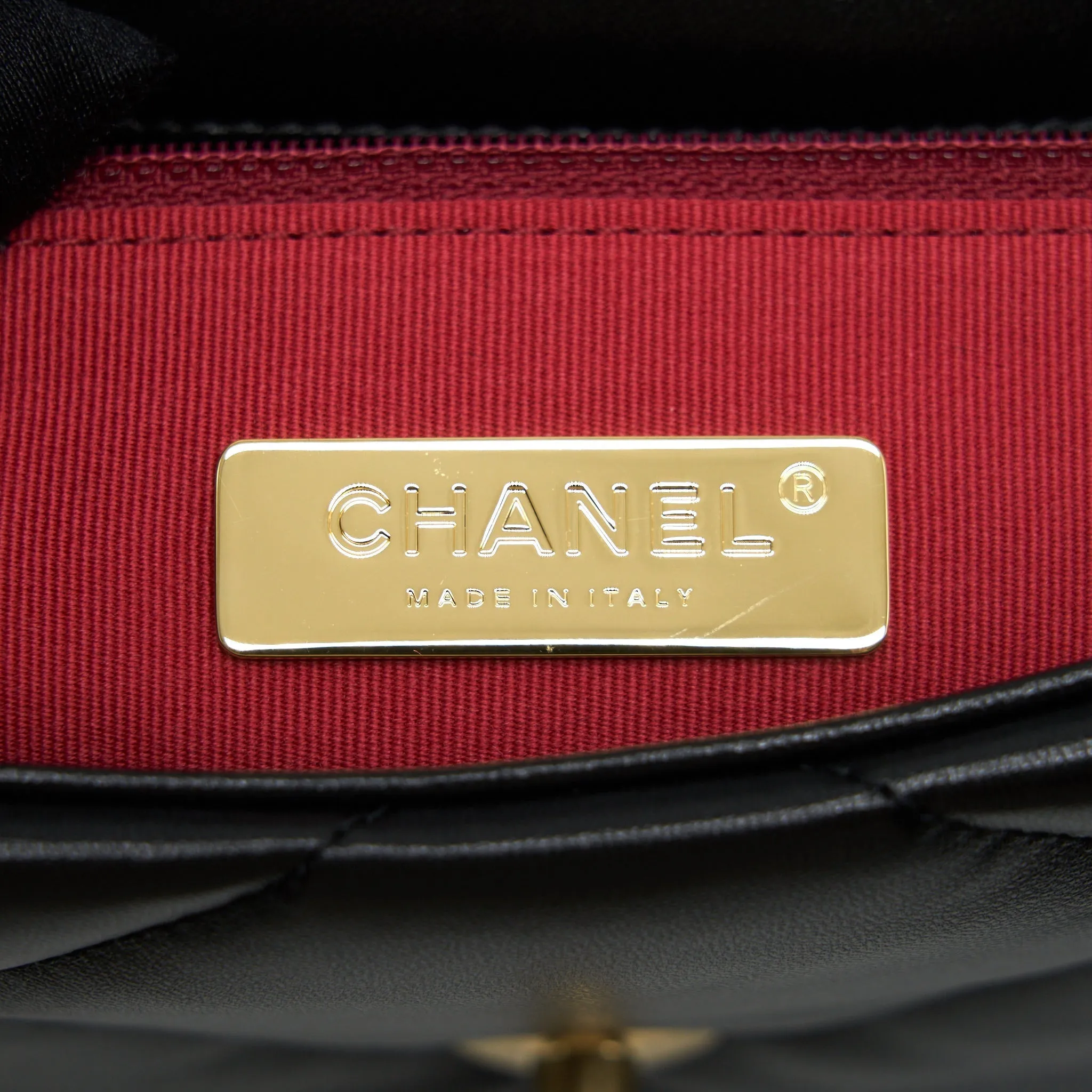 With Lambskin Multicolour Bag Top pick Small Chanel 19 Luxurious touch Hardware Black