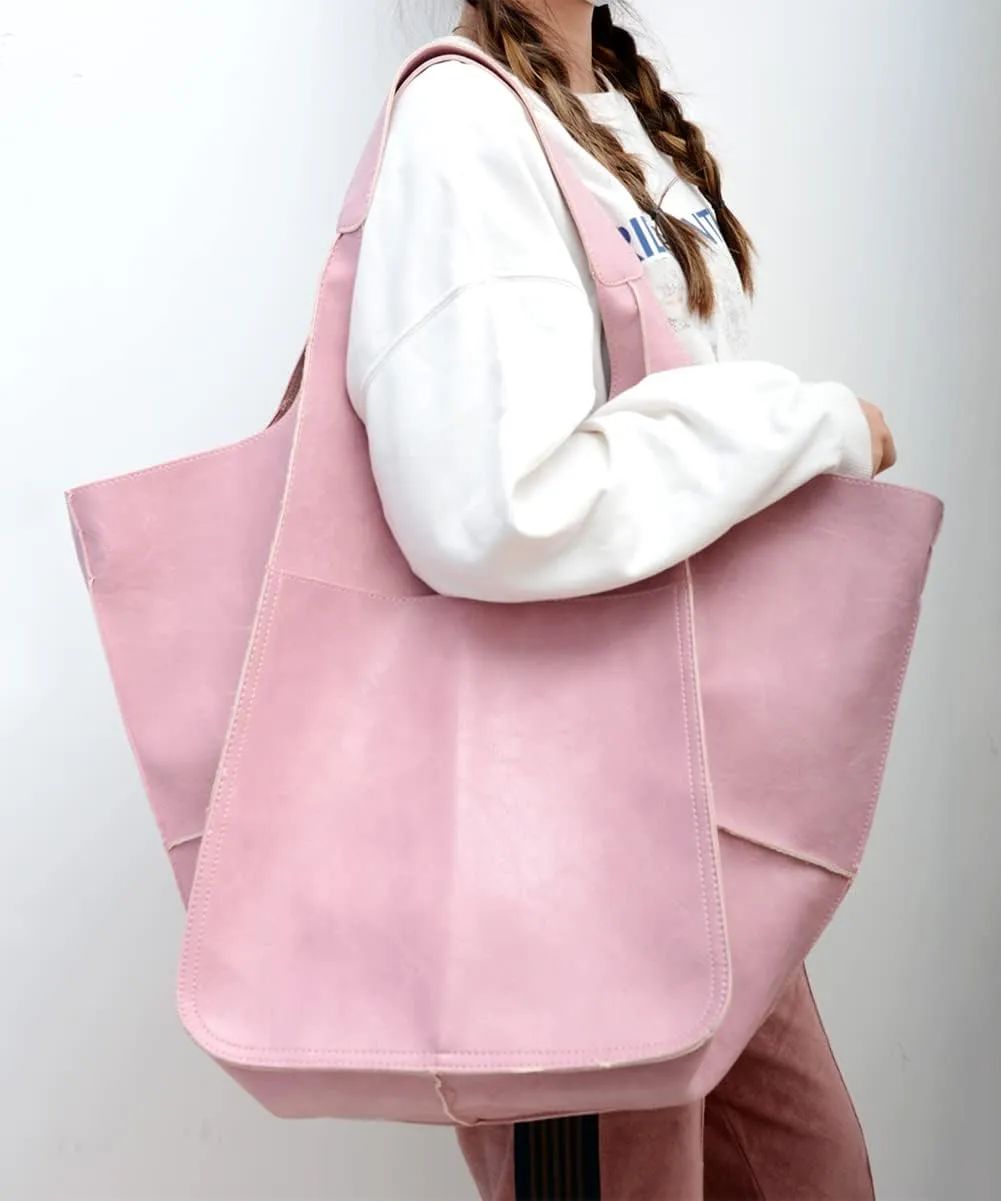 Women Big Hobo Handbag Leather Shoulder Bag Work Large Capacity Tote Purses
