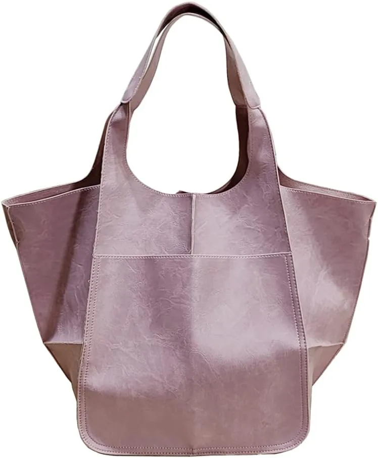 Women Big Hobo Handbag Leather Shoulder Bag Work Large Capacity Tote Purses