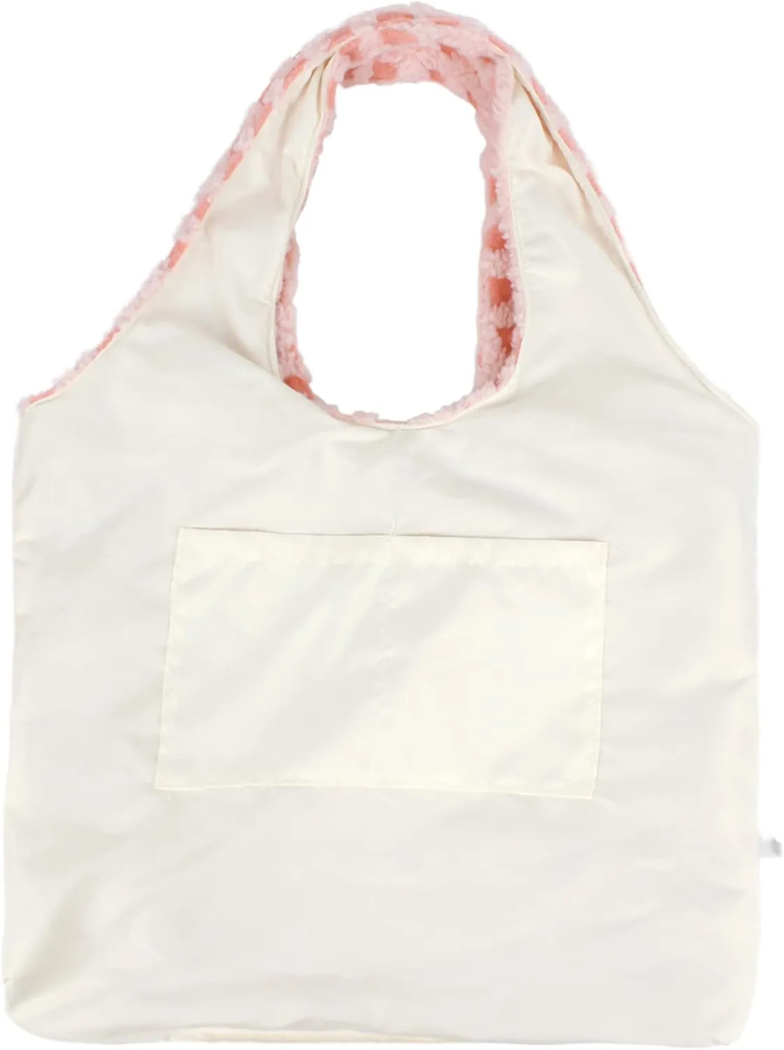 Women Ladies Cute Bear Plush Shoulder Bag Large Tote Handbag Purse Faux Fur Shopping Dating Bag