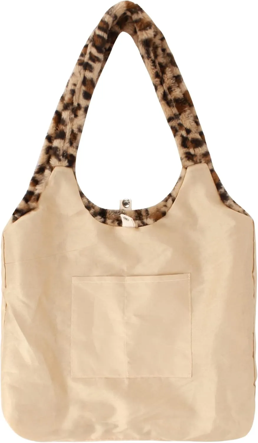 Women Ladies Cute Bear Plush Shoulder Bag Large Tote Handbag Purse Faux Fur Shopping Dating Bag