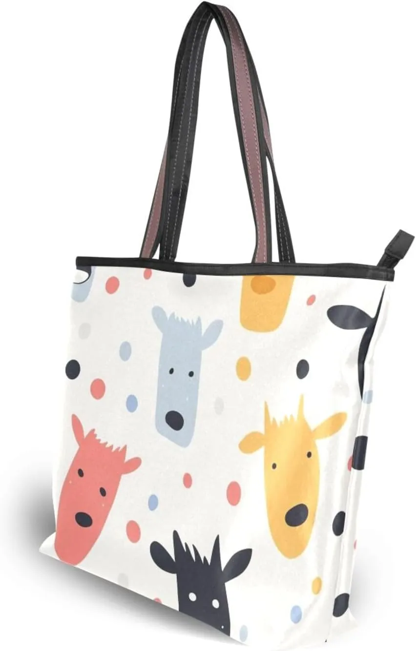 Women Tote Bag, Large Shoulder Hobo Bags Casual Handbags Big Capacity Shopping Work Bag for Vacation, 6