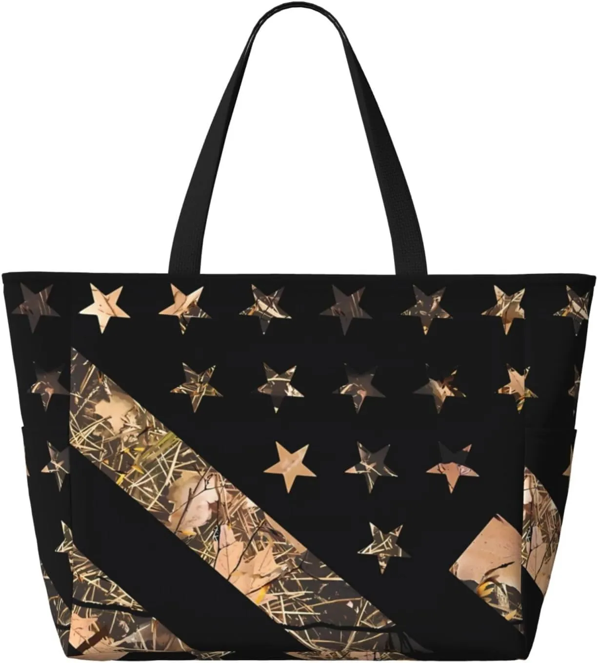 Women's Beach Travel Bags Large Waterproof Tote Bag with Pockets Sandproof Handbag for Beach Gym Vacation