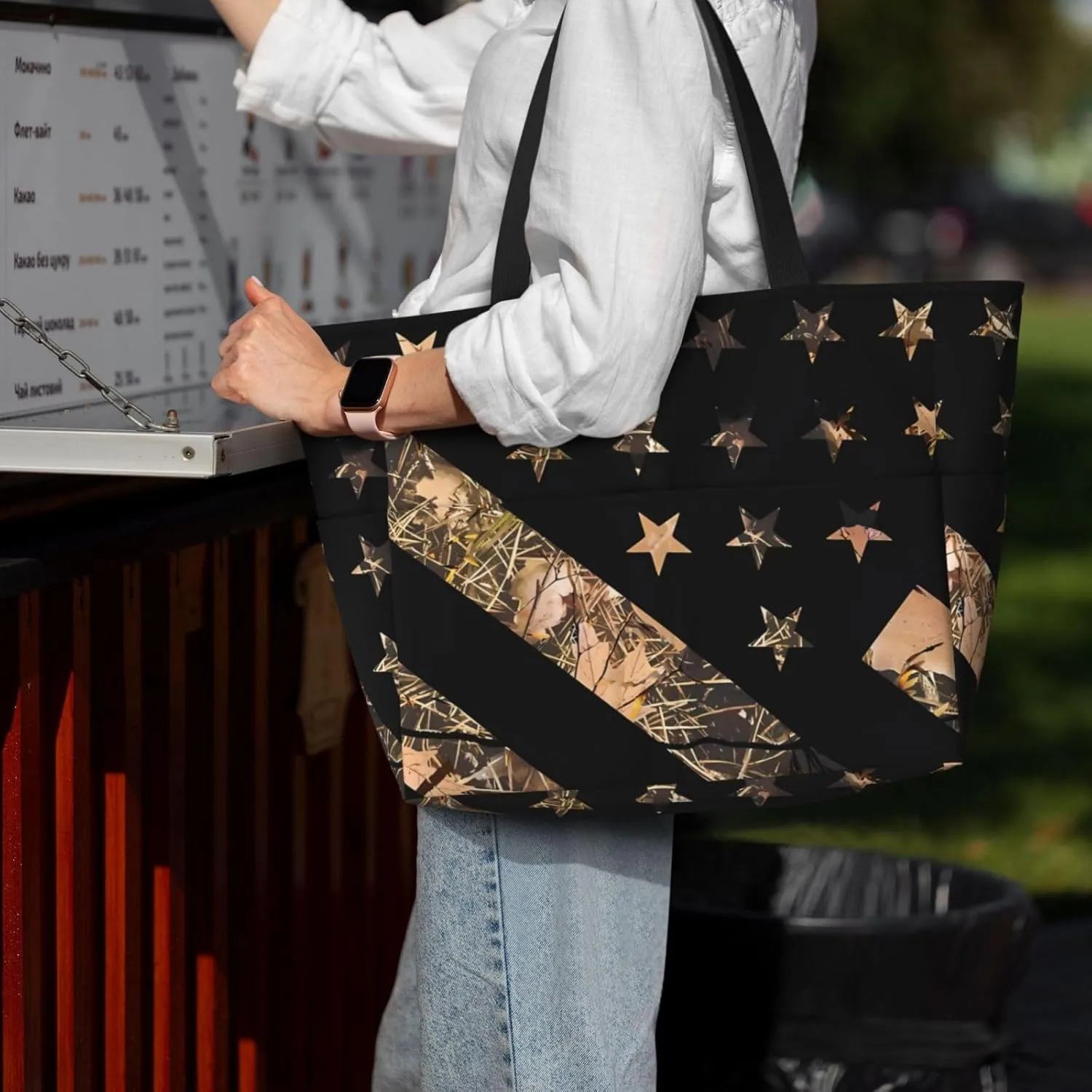 Women's Beach Travel Bags Large Waterproof Tote Bag with Pockets Sandproof Handbag for Beach Gym Vacation