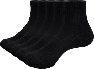 Womens Cushioned Ankle Socks Gym Golf Tennis Running Athletic Socks Breathable Cotton Quarter Crew Socks for Women