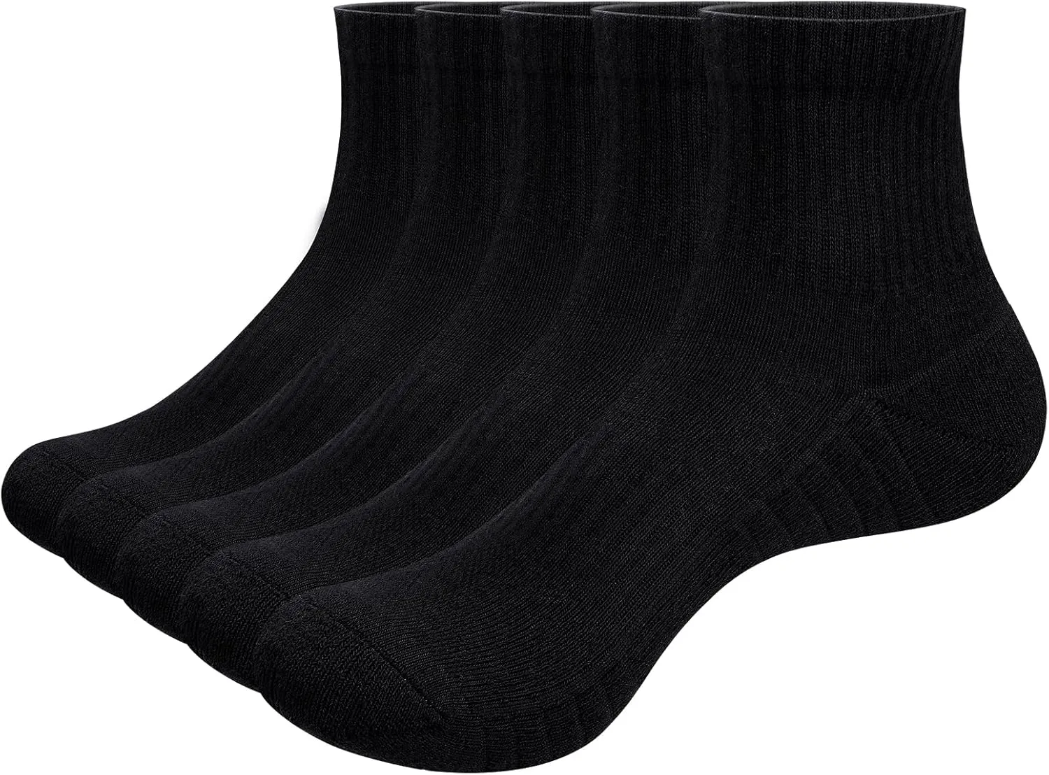 Womens Cushioned Ankle Socks Gym Golf Tennis Running Athletic Socks Breathable Cotton Quarter Crew Socks for Women