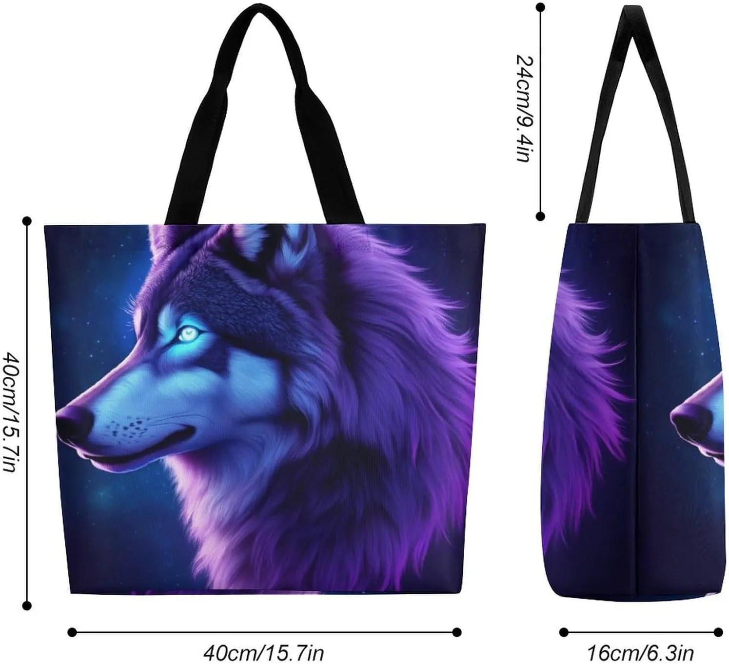 Womens Grocery Bag, Large Capacity Tote Bags Portable Reusable Shopping Shoulder Bag