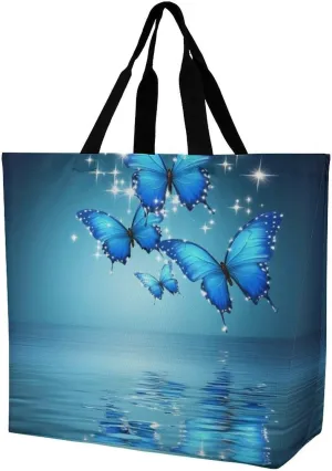 Women's Grocery Tote Bag, Multipurpose Large Shopping Shoulder Bag Reusable Storage Bags