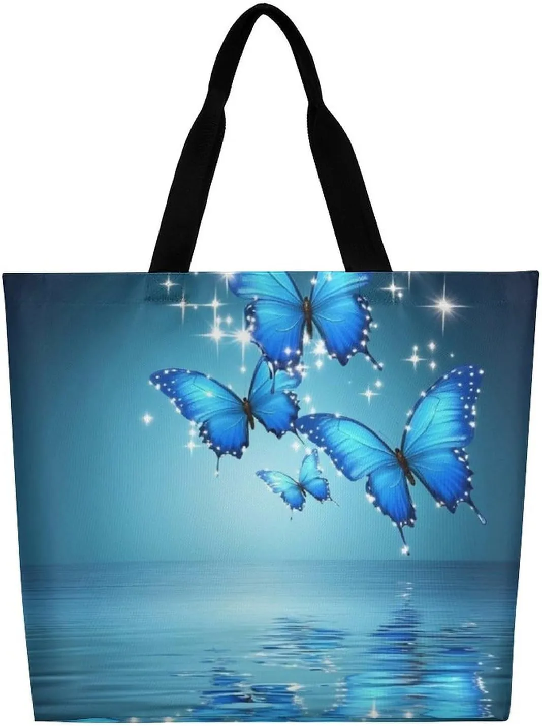 Women's Grocery Tote Bag, Multipurpose Large Shopping Shoulder Bag Reusable Storage Bags