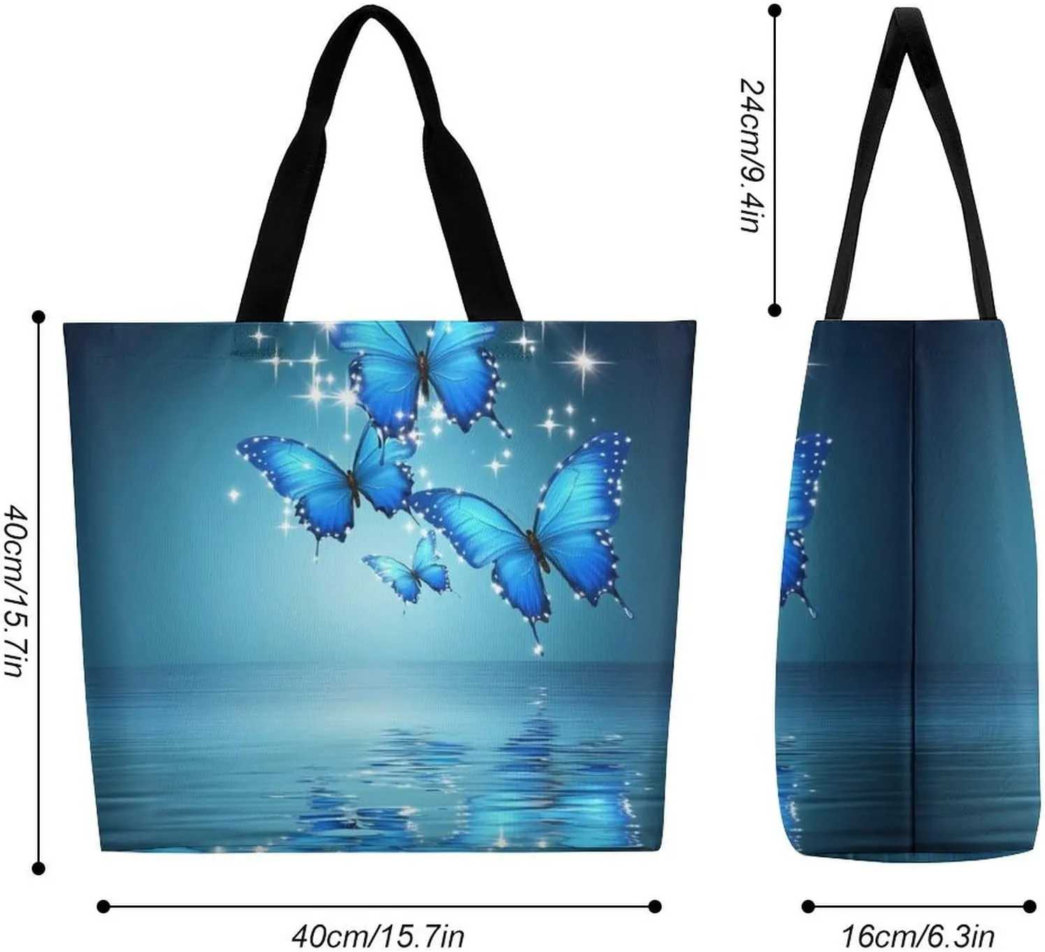 Women's Grocery Tote Bag, Multipurpose Large Shopping Shoulder Bag Reusable Storage Bags