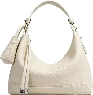 Women's Luxury Genuine Leather Shoulder Bag Stylish Hobo Bag for Professionals Spacious Dumpling Design