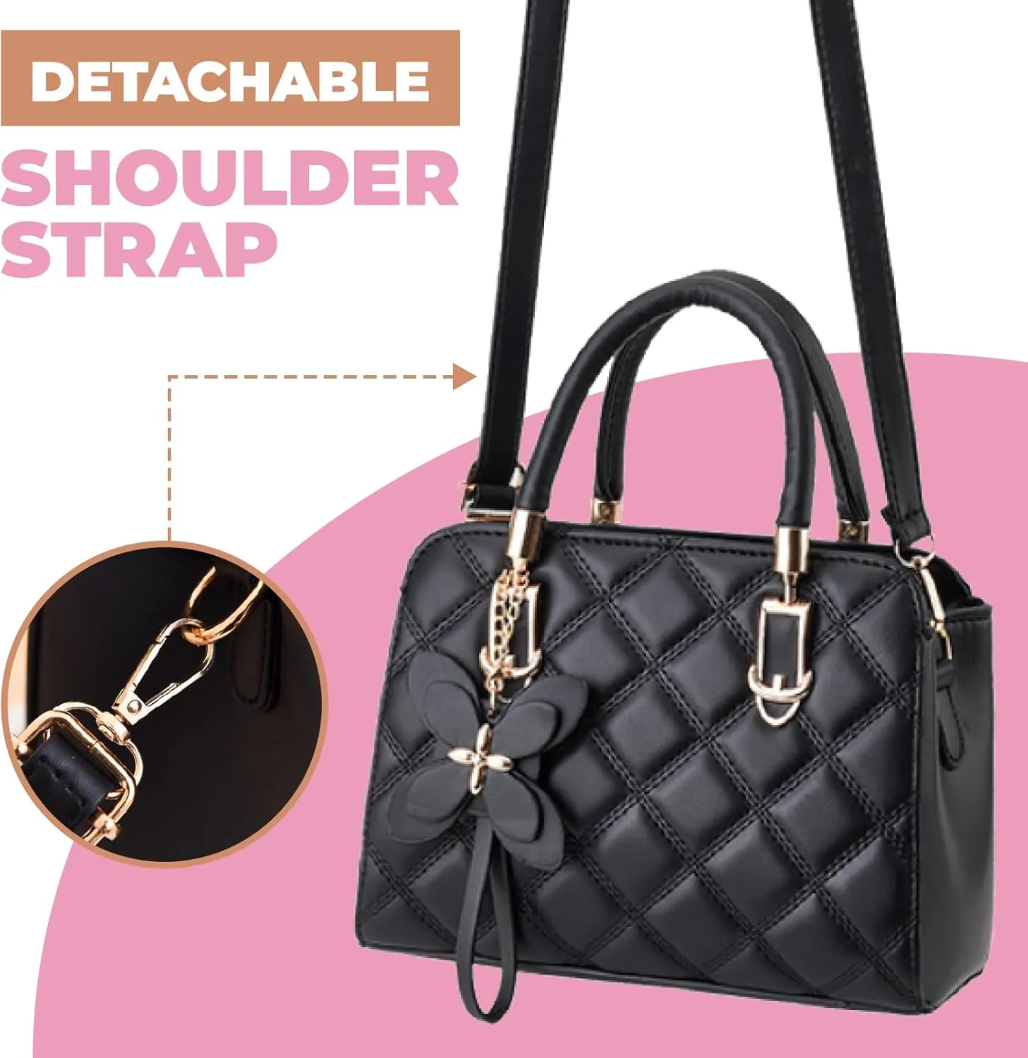 Women’s Shoulder Bag, Small Crossbody Handbag, Spacious, Multiple pockets, Adjustable strap