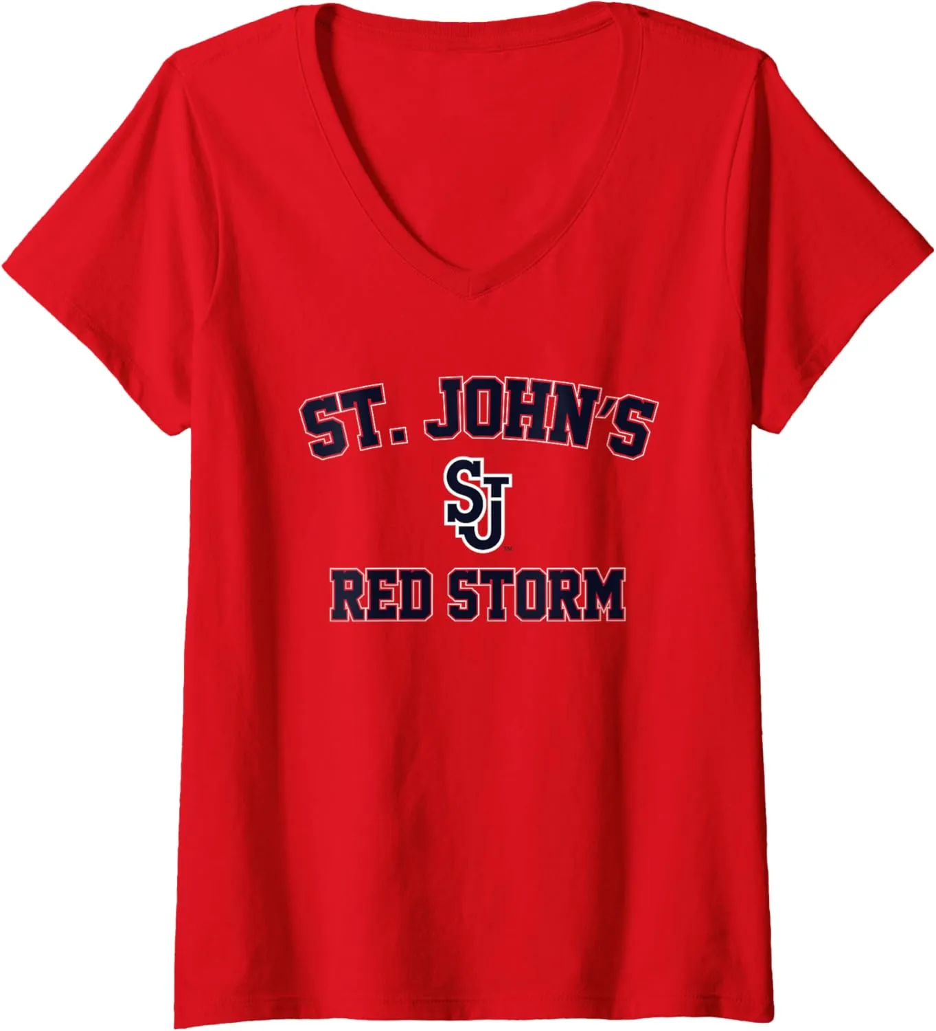Womens St. John's University Red Storm Campus Classic V-Neck T-Shirt