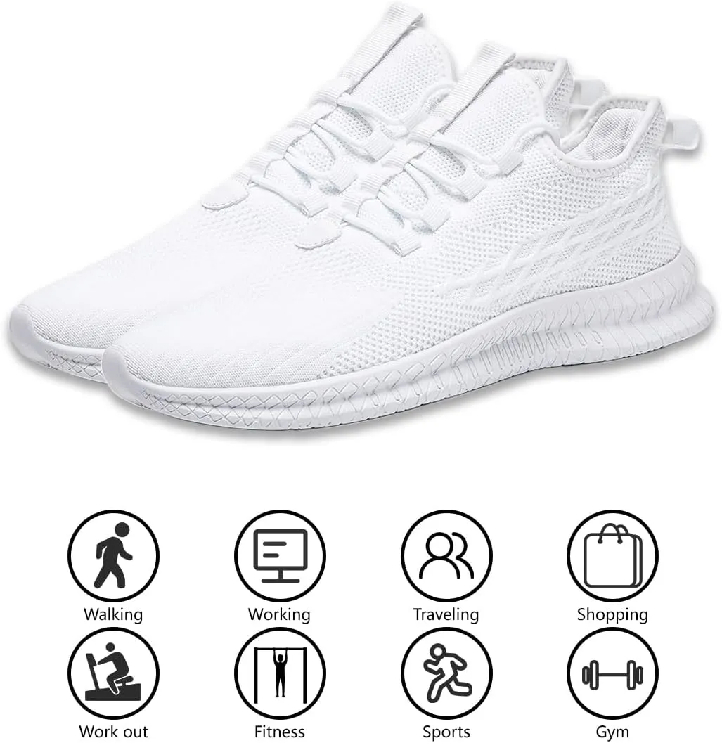 Womens Walking Shoes Lightweight Running Sneakers Comfortable Casual Breathable Mesh Work Gym Workout Sports