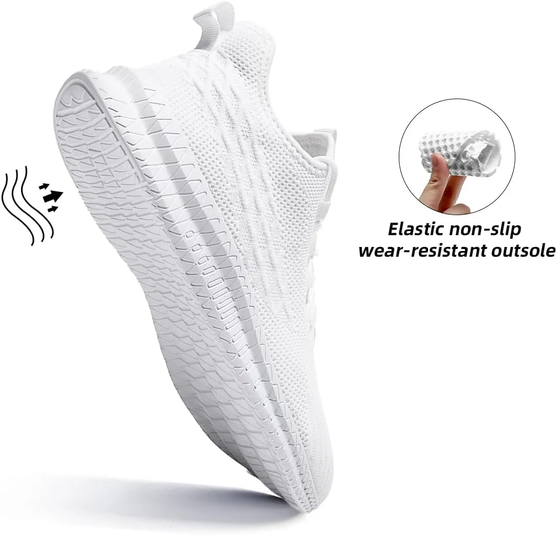 Womens Walking Shoes Lightweight Running Sneakers Comfortable Casual Breathable Mesh Work Gym Workout Sports